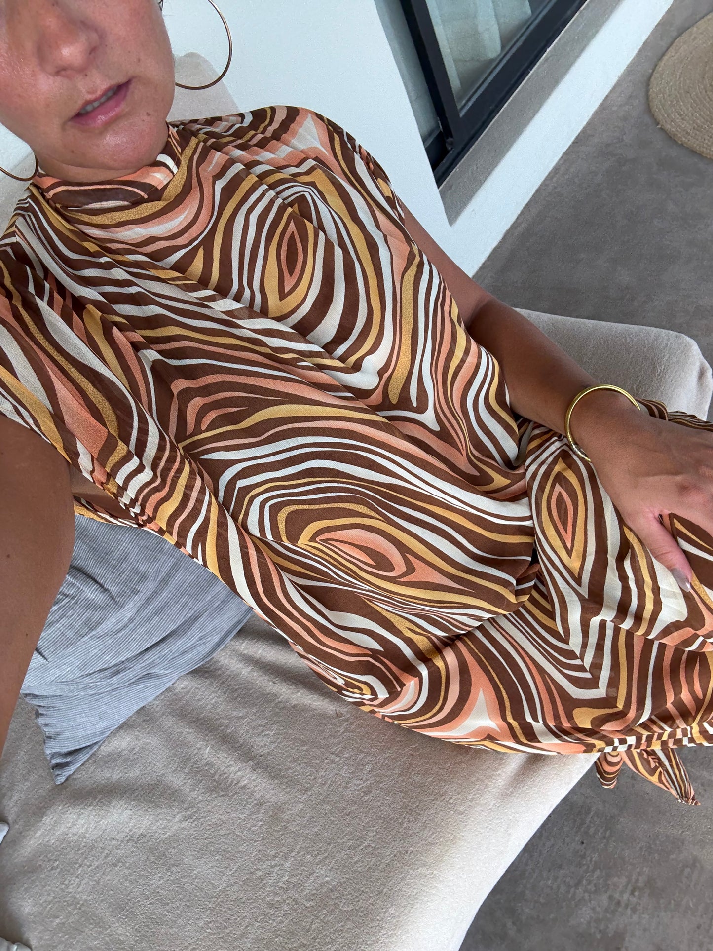 Seventies Swirl dress