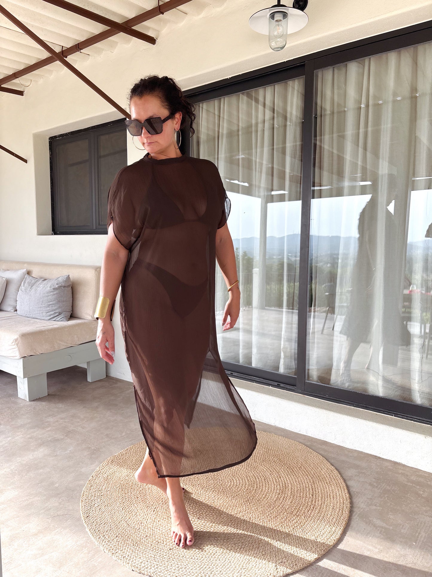 Brown Ease Kaftan