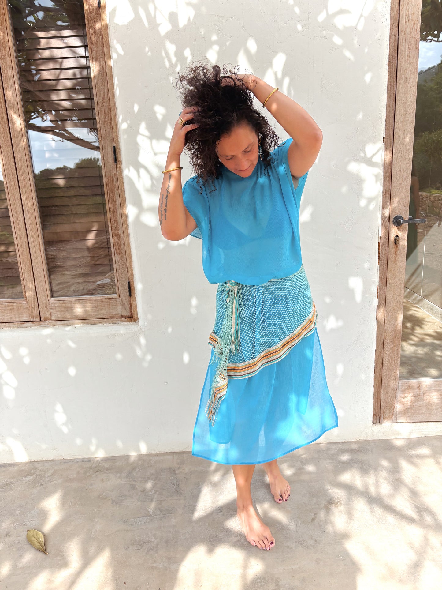 Azure bloom Kaftan