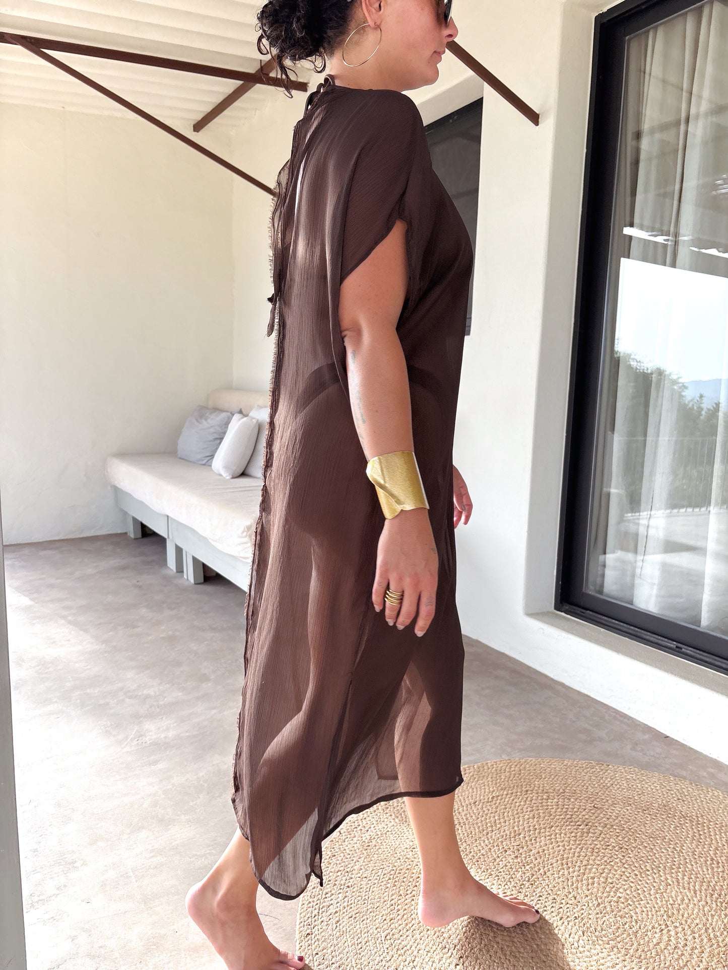 Brown Ease Kaftan