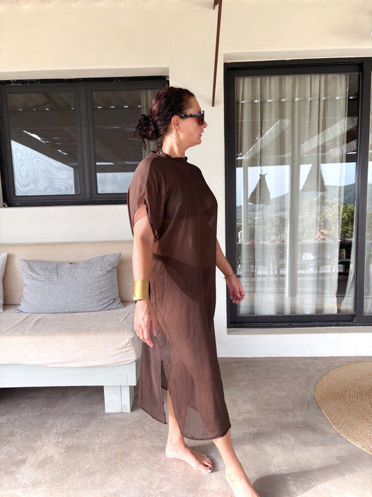 Brown Ease Kaftan